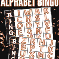 New Years Alphabet Bingo Game Printable