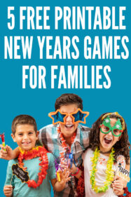5 Free, Printable New Years Eve Party Games for Families