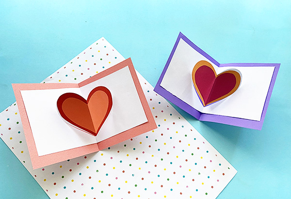 DIY Pop Up Heart Card Craft