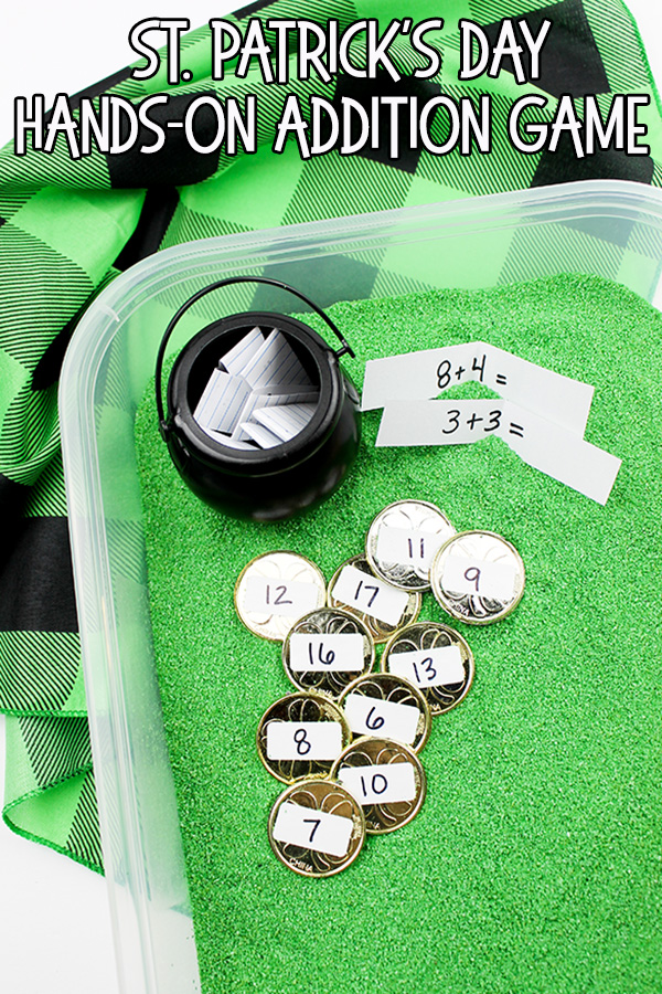St. Patrick’s Day Hands-On Addition Math Game
