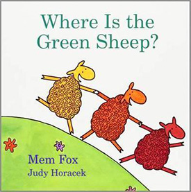 Where is the green sheep