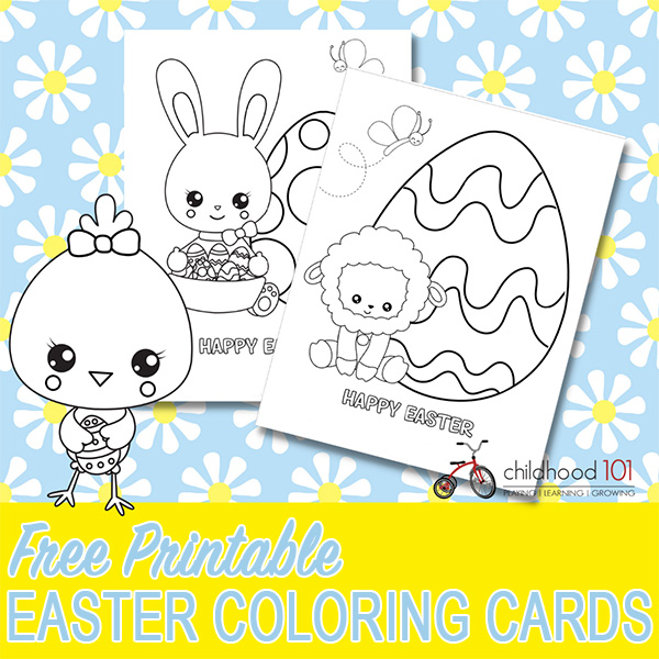 Free Printable Easter Coloring Cards