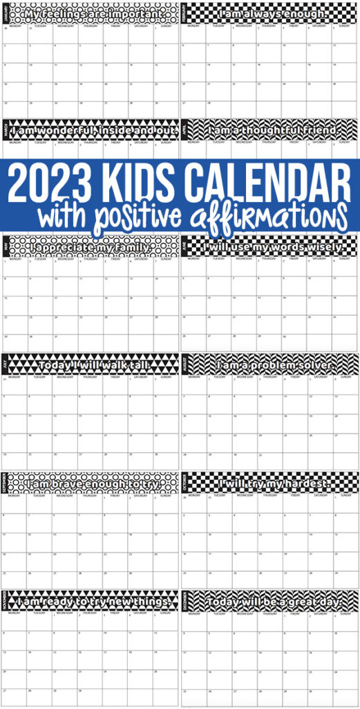 Kids Calendar 2023