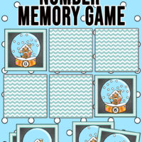 Snow Globe Counting Memory Game