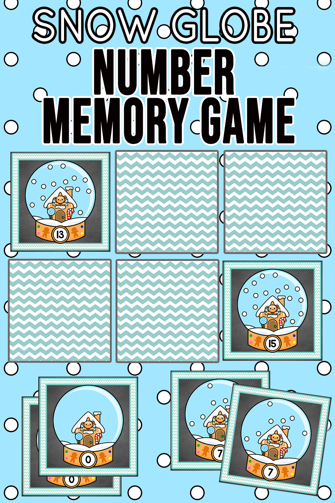 Snow Globe Counting Memory Game