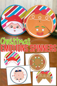 Printable Christmas Emotions Spinners