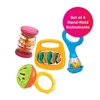 Baby musical rattles for sensory play