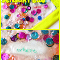 DIY Sight Words Sensory Bag Sight Word Activity