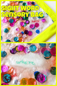 Sensory Sight Word Activities: Sight Word Sensory Bag