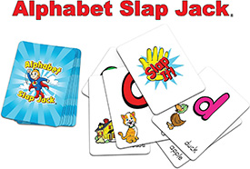 Alphabet Slap Jack card game for kids