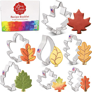 Fall leaves cookie cutters from Amazon