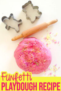 Textured Funfetti playdough recipe