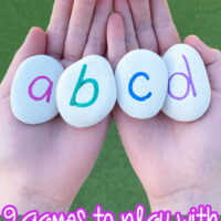 Games to play with DIY alphabet rocks