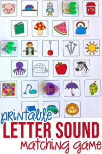 Printable Letter Sound Matching Game