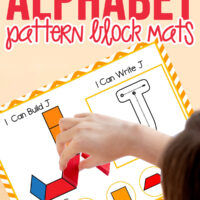 Printable Alphabet Pattern Block Mats