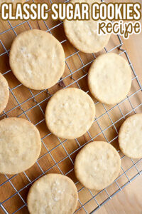 Classic Sugar Cookies Recipe for cooking with kids