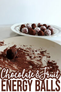 Chocolate and fruit energy balls recipe