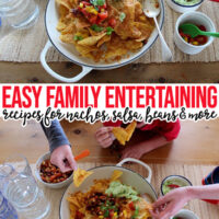 Easy family entertaining nachos recipe