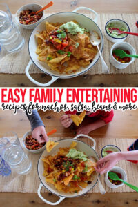 Easy family entertaining nachos recipe