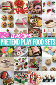 50 pretend play food sets