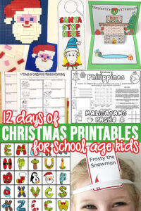 12 Days of Christmas Printables for School Age Kids
