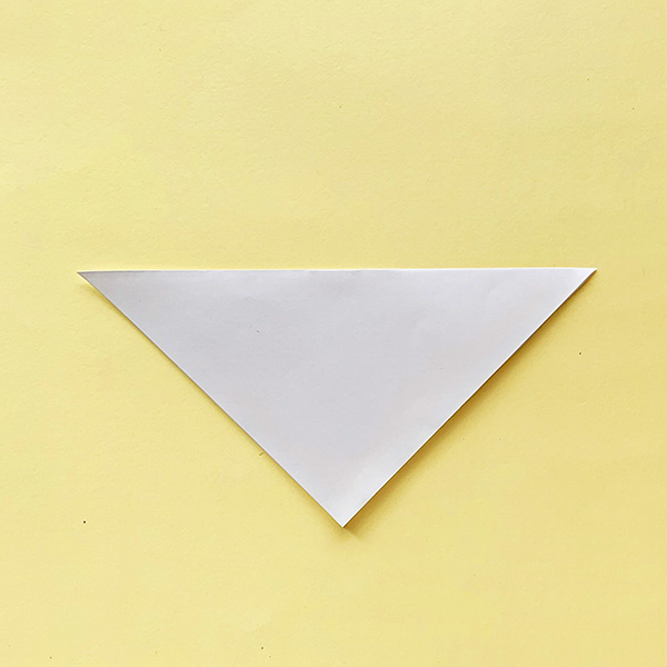 How to fold an origami bookmark step 2