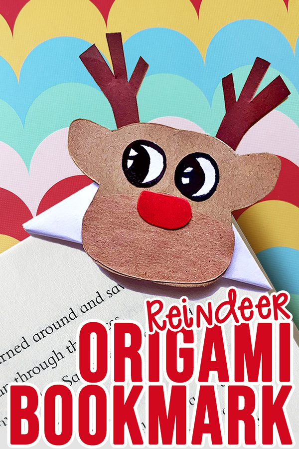 Reindeer origami bookmark craft