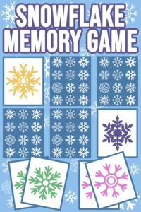 Printable Winter Snowflake Memory Matching Game