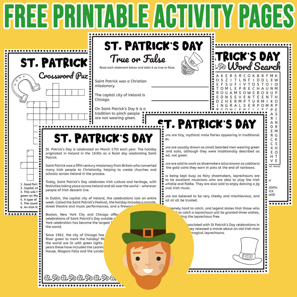 Printable St Patrick's Day Worksheets