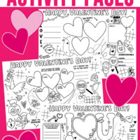 Valentine's Day Activity Pages for children