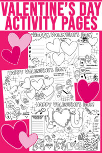 Printable Valentine’s Day Activity Pages for Kids