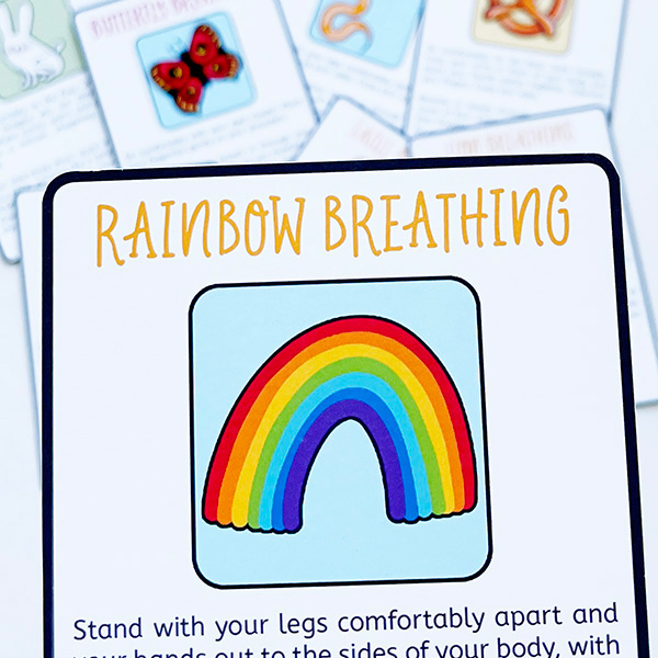 Social Emotional - Rainbow Breathing Cards