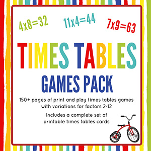 Times Tables Games Pack