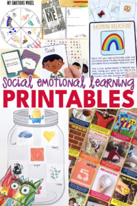 Social emotional learning printables for kids