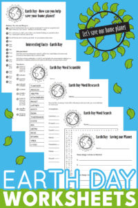 Printable Earth Day Worksheets