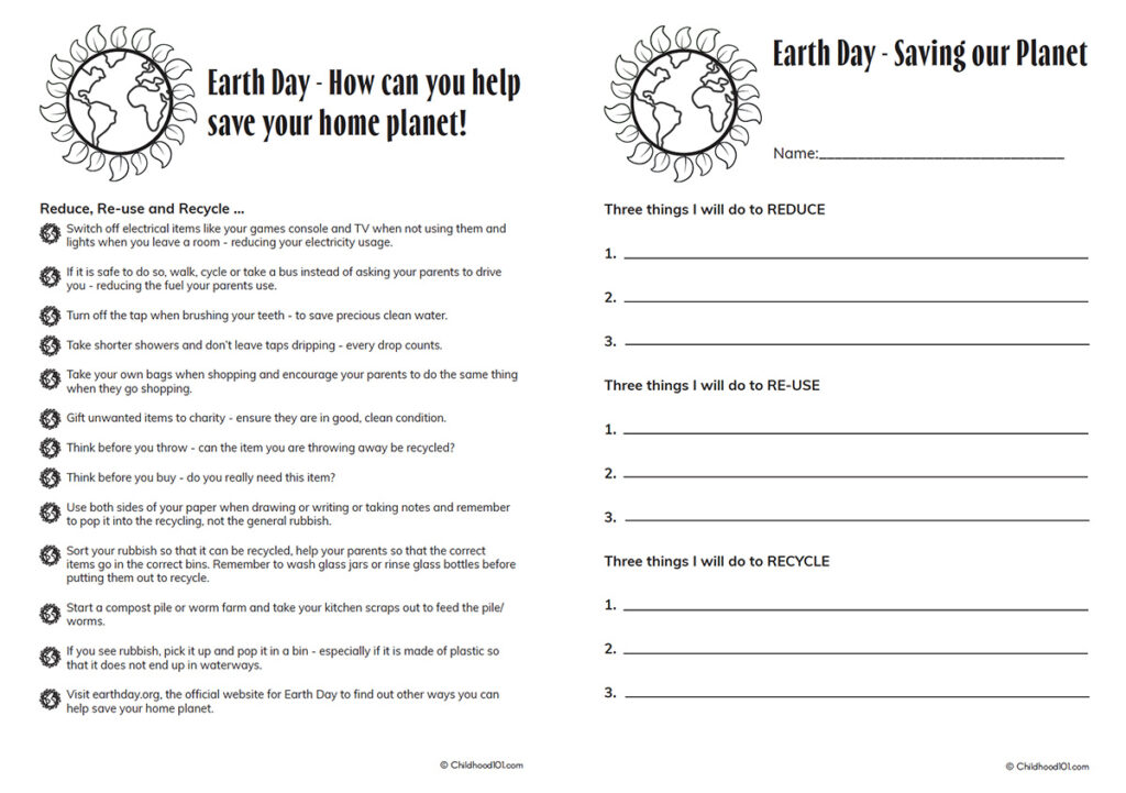 Free Earth Day Worksheets Elementary School