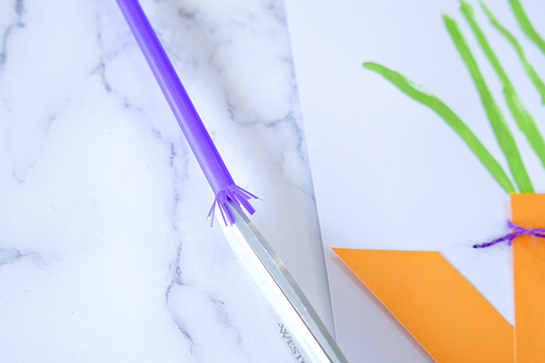 Painted Straw Flowers Paper Craft Tutorial