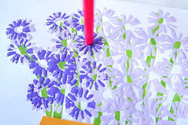 Simple Painting Straw Flowers Mothers Day Craft